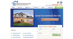 Desktop Screenshot of aladdininsulation.com