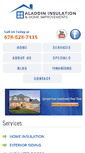 Mobile Screenshot of aladdininsulation.com